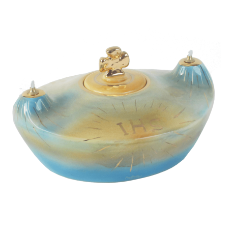 OVAL OIL LAMP 9 3/4in 25CM